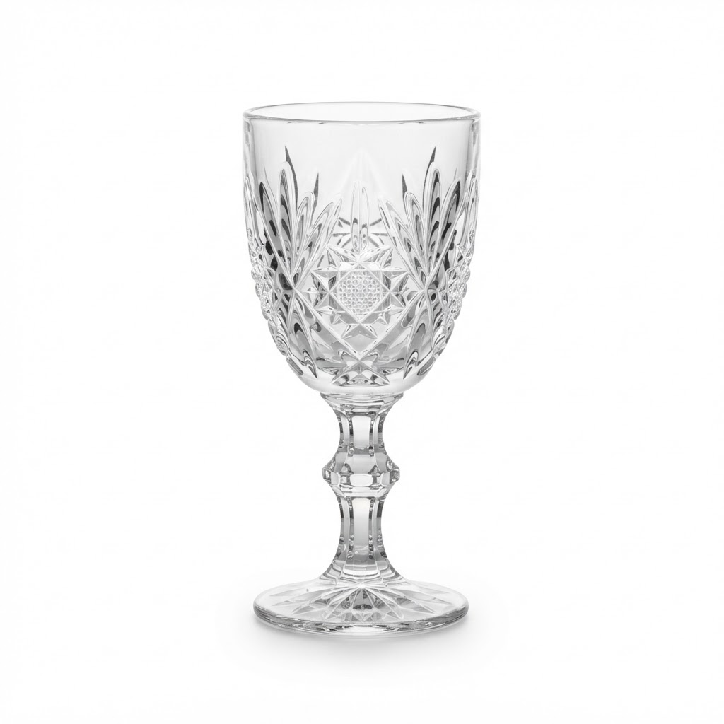 Sparkling Crystal Goblet Glass Set