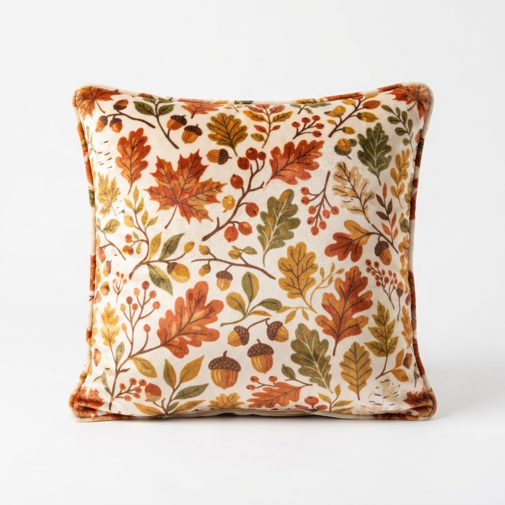 Fall-Toned Velvet Throw Pillows