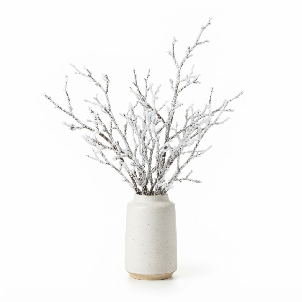 Frosted Branch Vase Arrangement