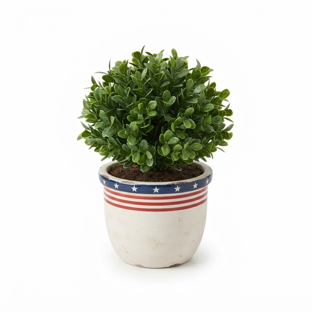 Potted Faux Greenery