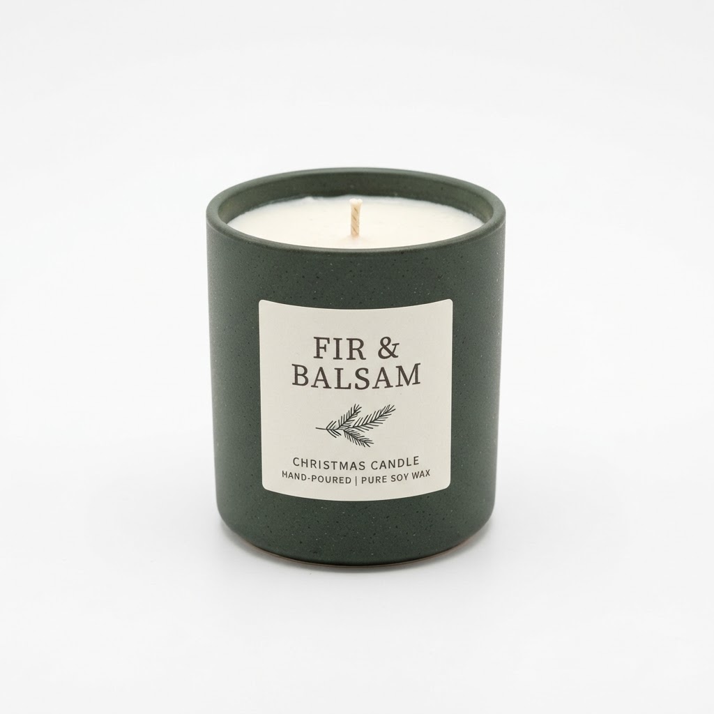 Fir and Balsam Christmas Candle