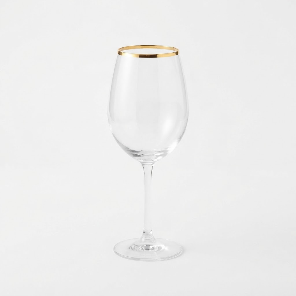 Gold Rimmed Wine Glasses