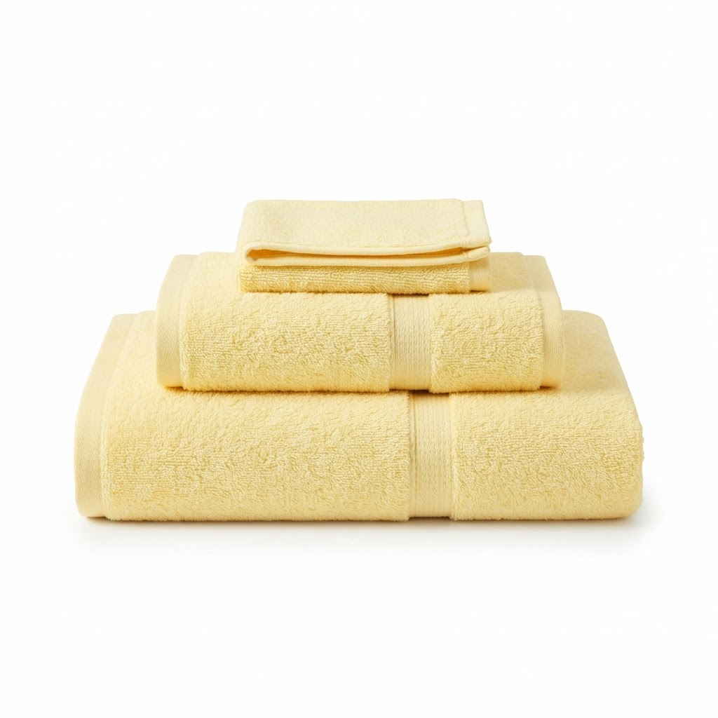 Soft Pastel Cotton Bath Towel Set