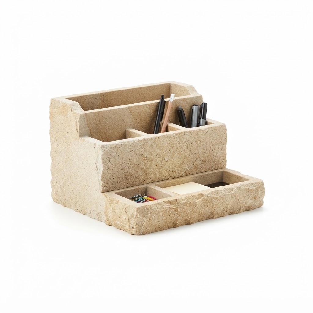 Sandstone Desktop Organizer
