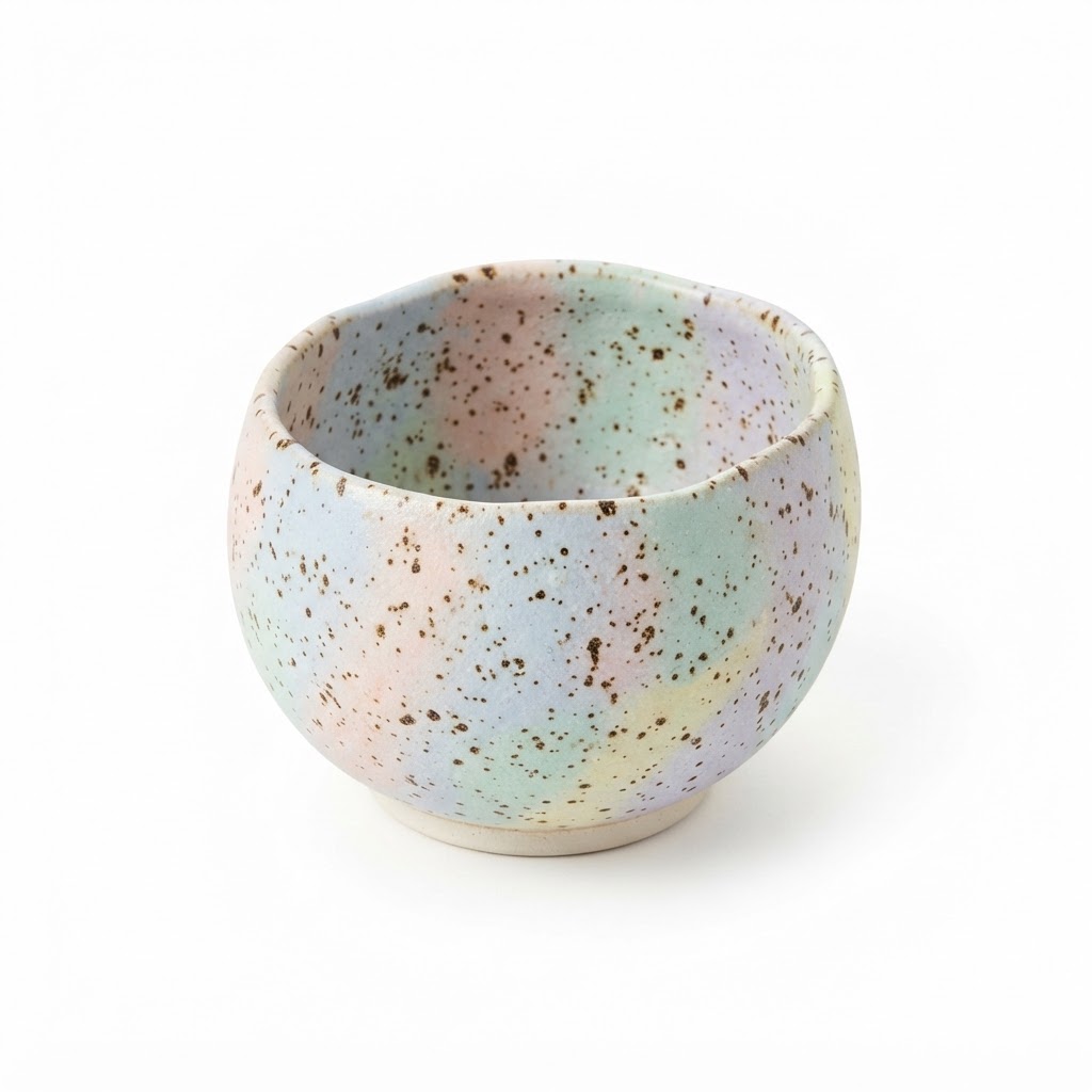 Pastel Speckled Ceramic Egg Bowl