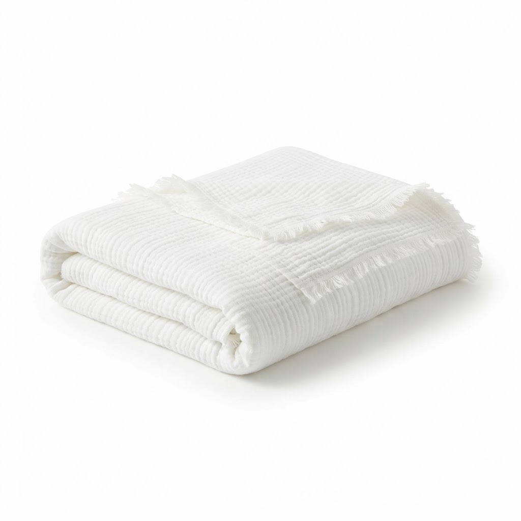 Cotton Gauze Throw Blanket