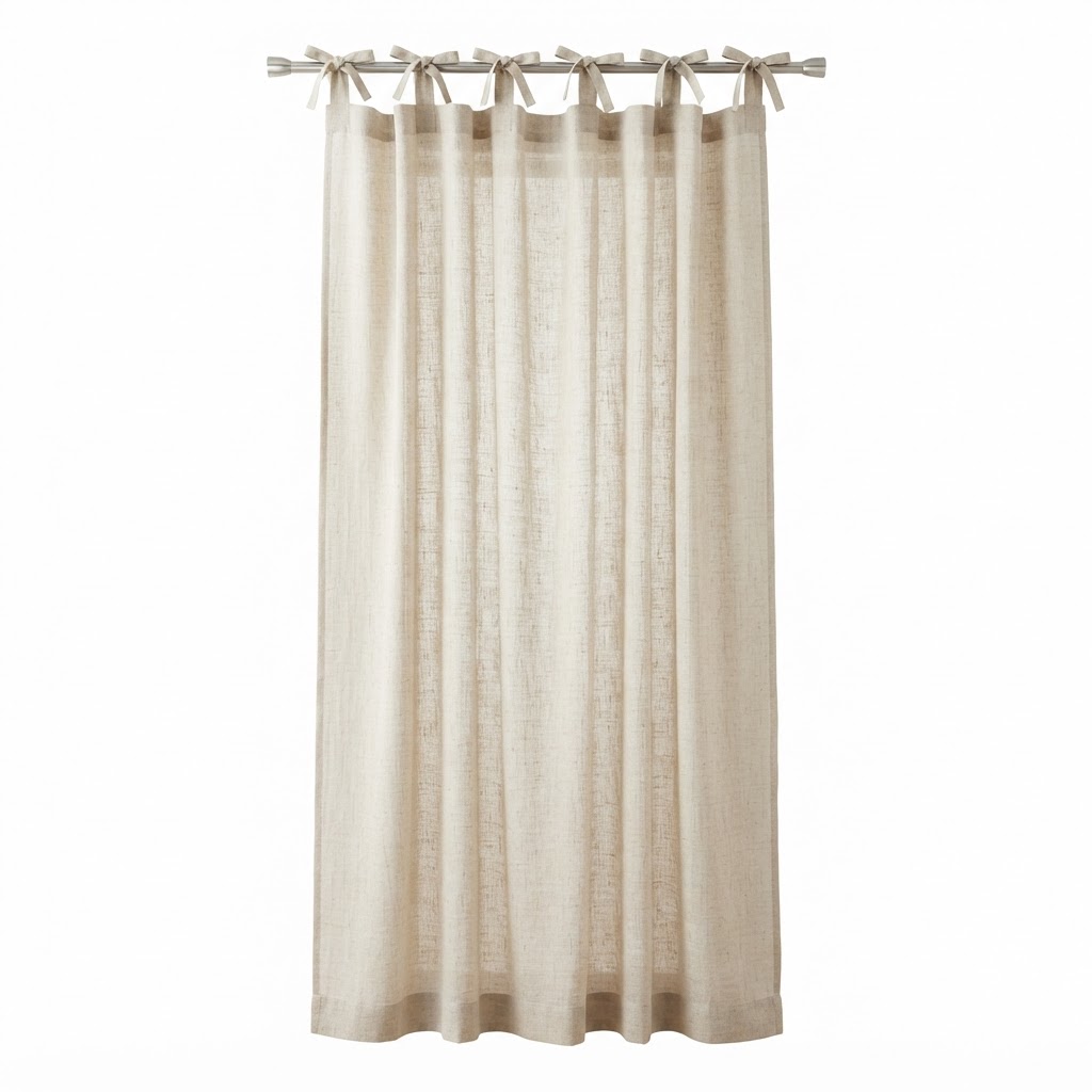 Sheer Linen Window Curtains