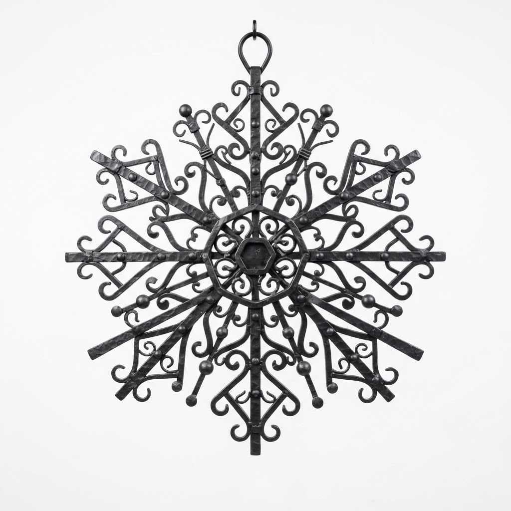 Iron Snowflake Wall Art