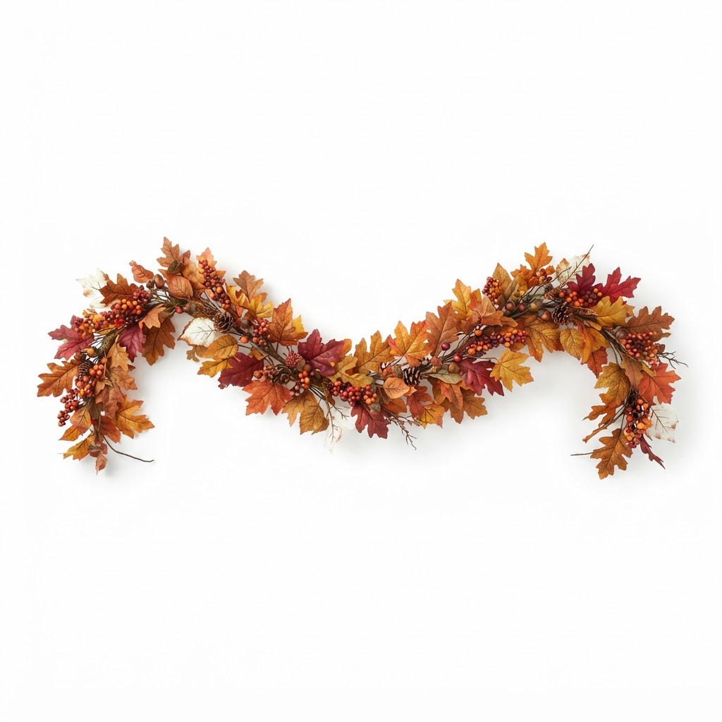 Autumn Foliage Mantle Garland