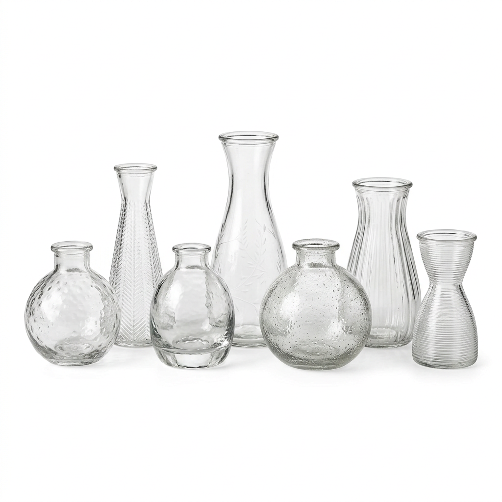 Glass Bud Vase Set