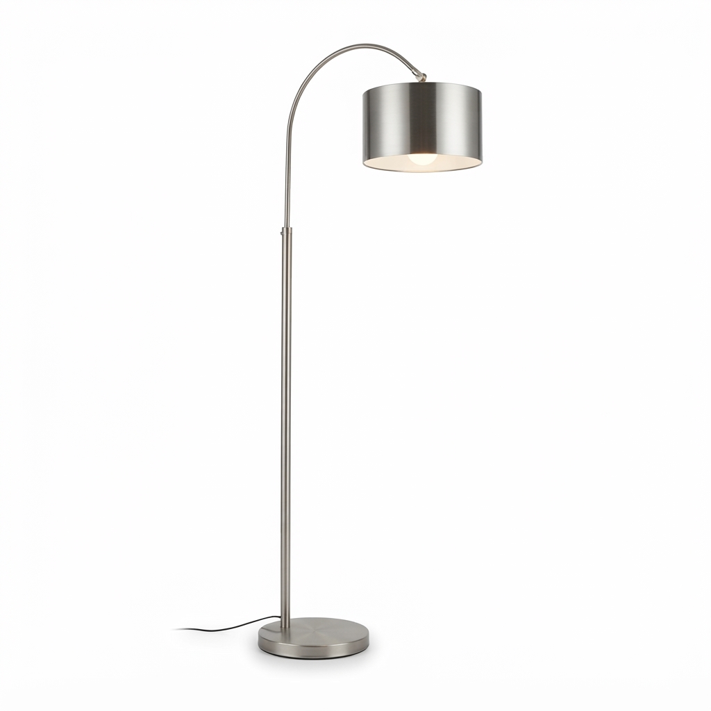 Brushed Steel Floor Lamp