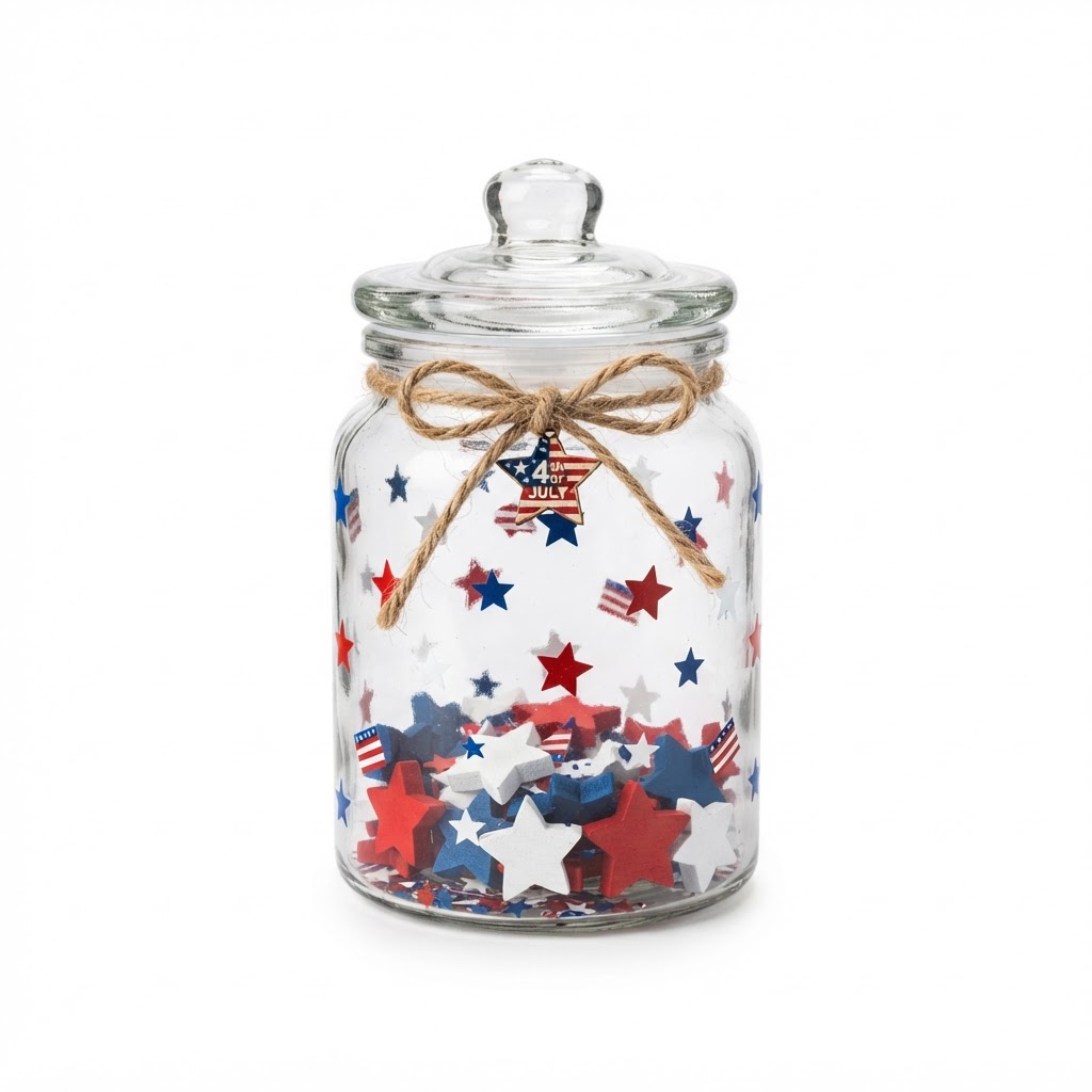 Decorative Glass Storage Jars