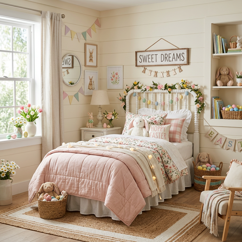 Farmhouse Easter Child Bedroom (Girl)