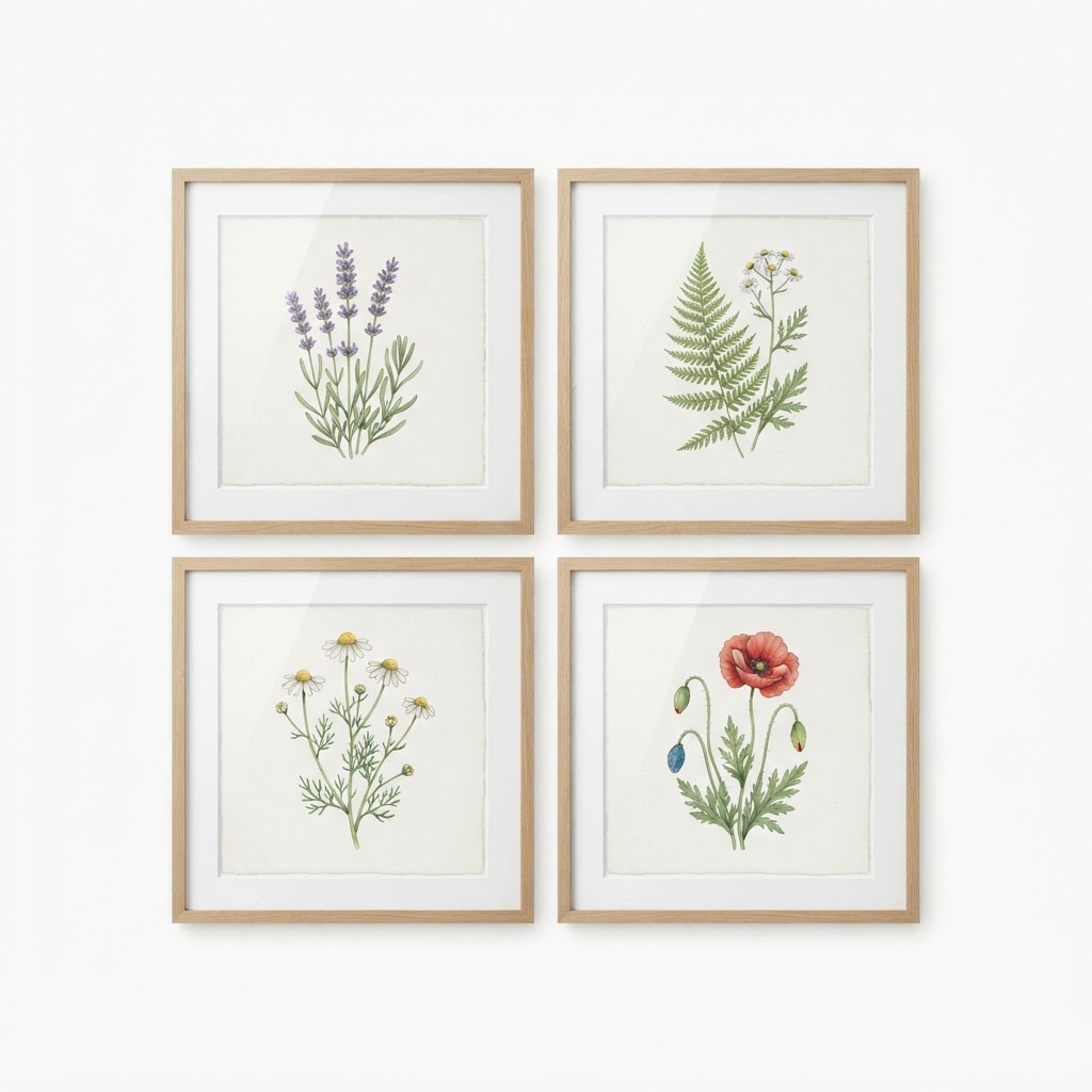 Botanical Wall Art Set