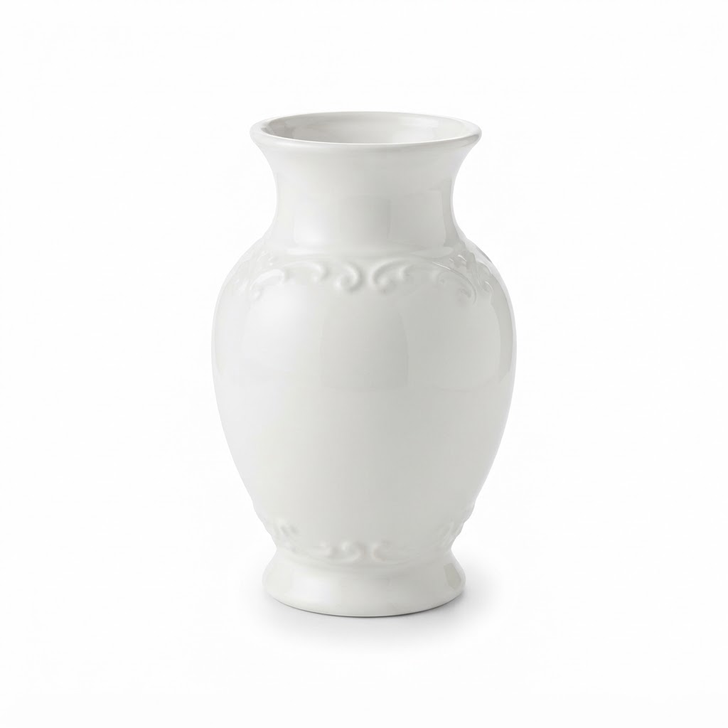 Ceramic White Vase