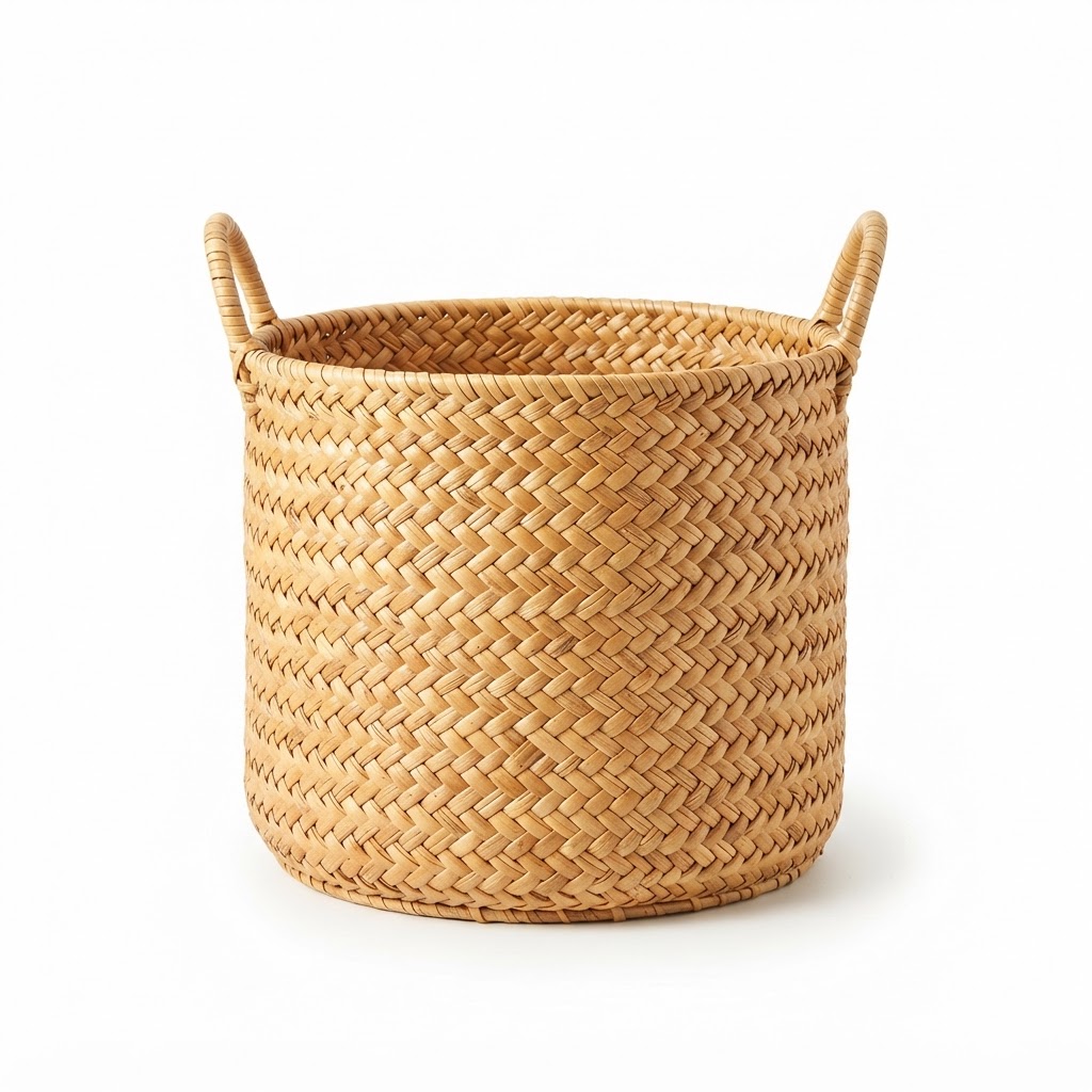 Woven Rattan Storage Basket