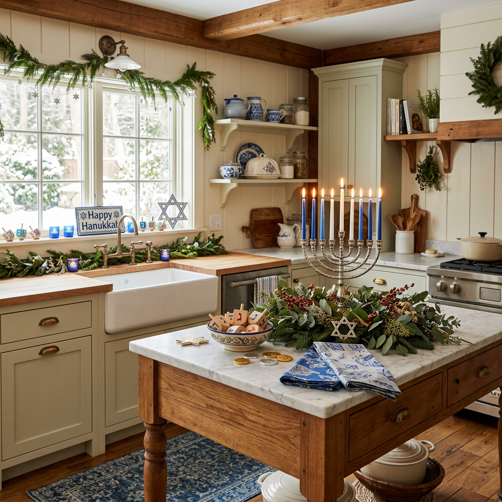 Cottagecore Hanukkah Kitchen
