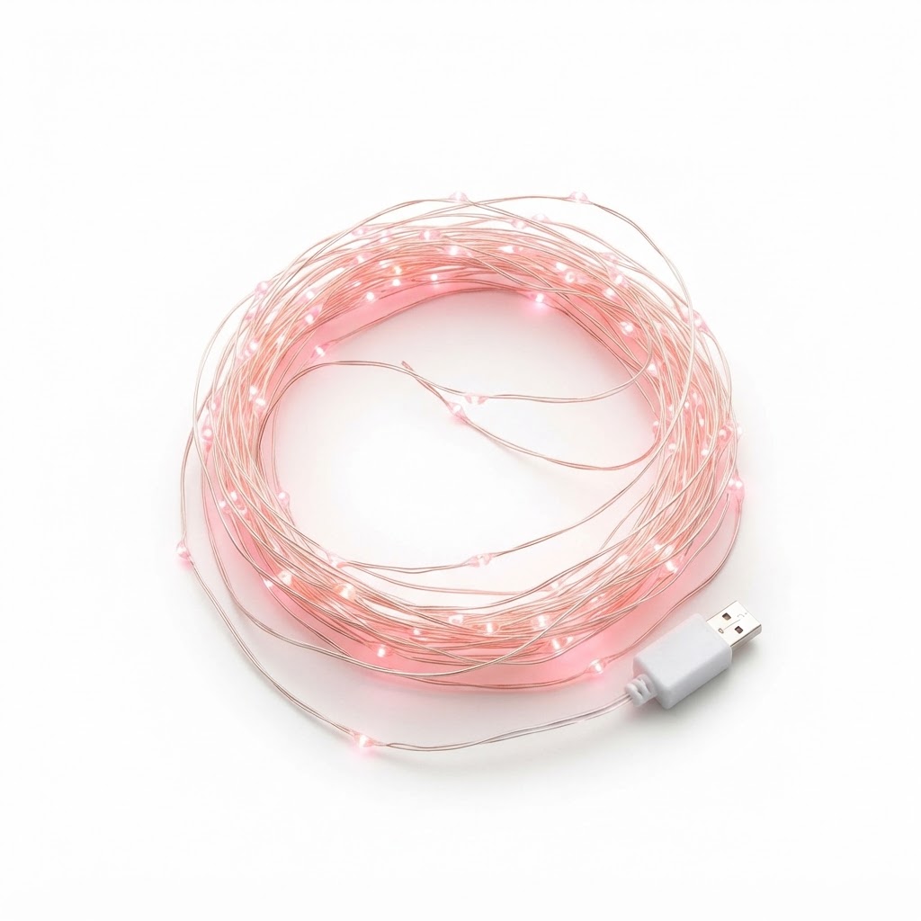 Soft Pink Fairy String Lights