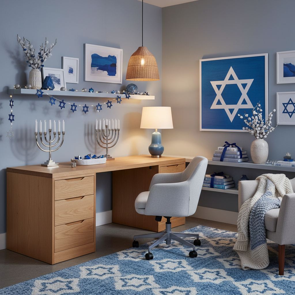Nordic Hanukkah Home Office