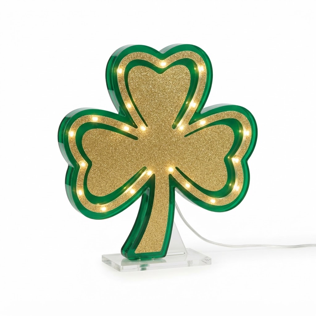 LED Lighted Shamrock Sign