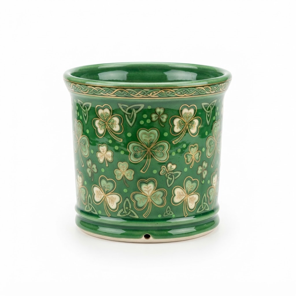 Ceramic Shamrock Planter