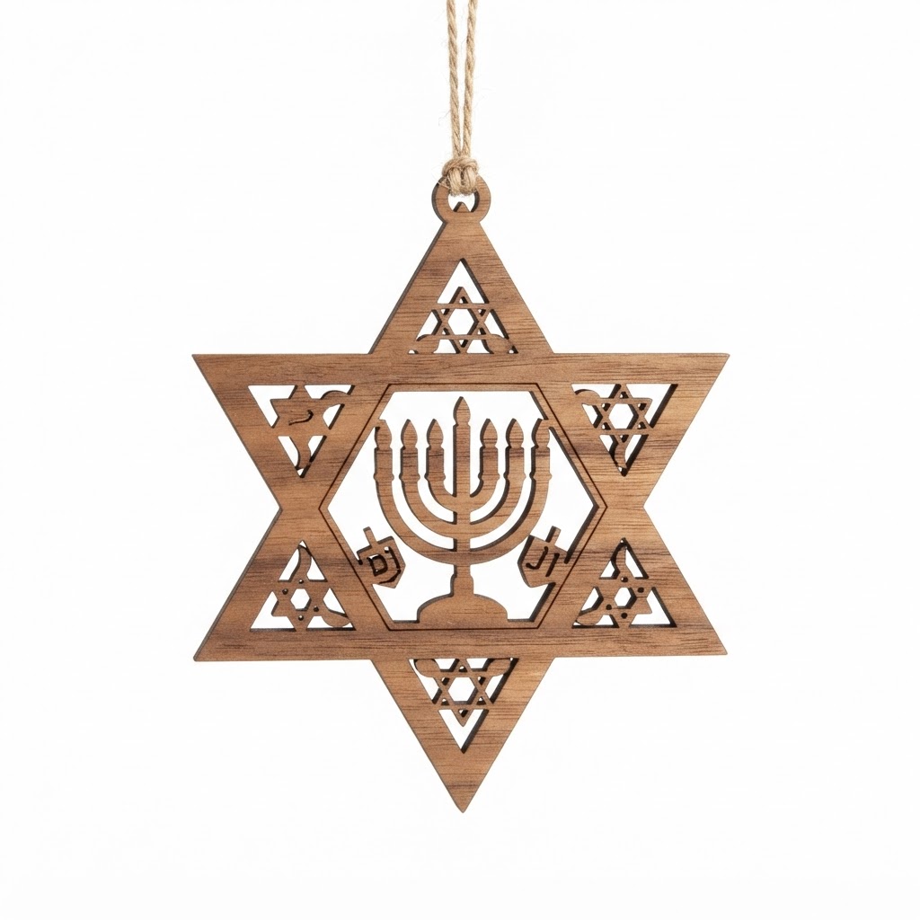 core Star of David Window Ornament