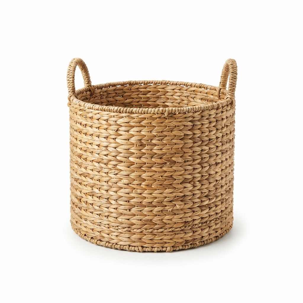 Woven Natural Seagrass Storage Basket