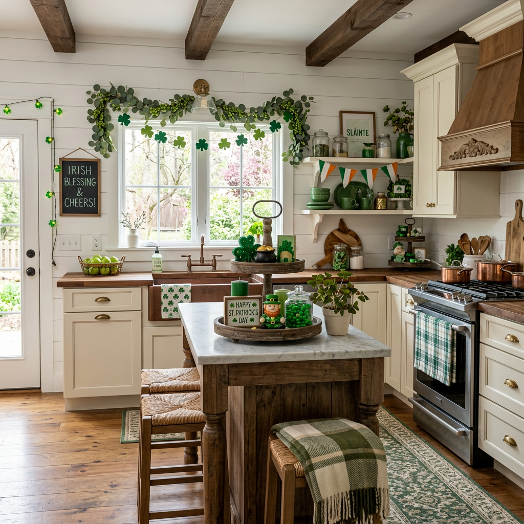 Farmhouse St. Patrick's Day Kitchen