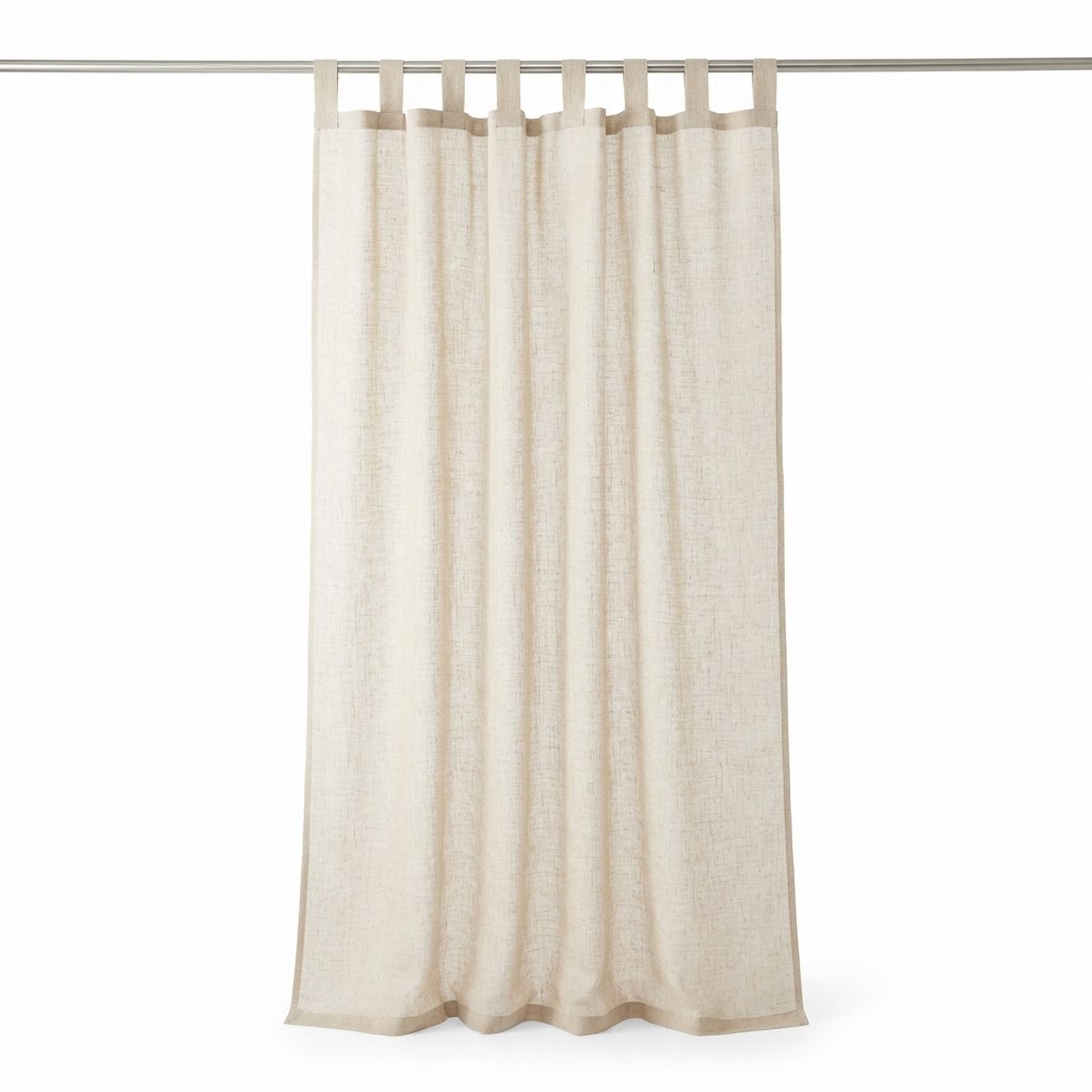 Linen Sheer Window Curtains