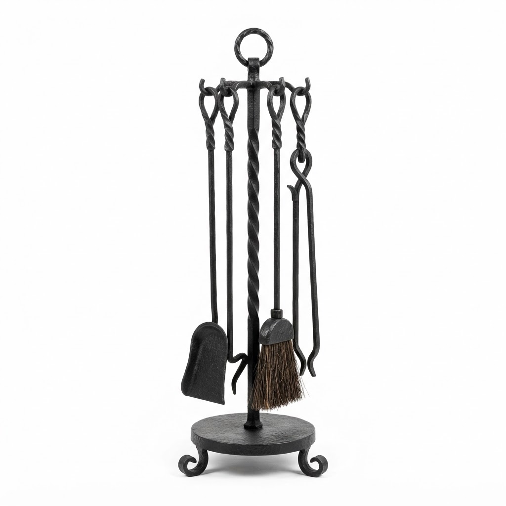 Metal Fireplace Tool Set