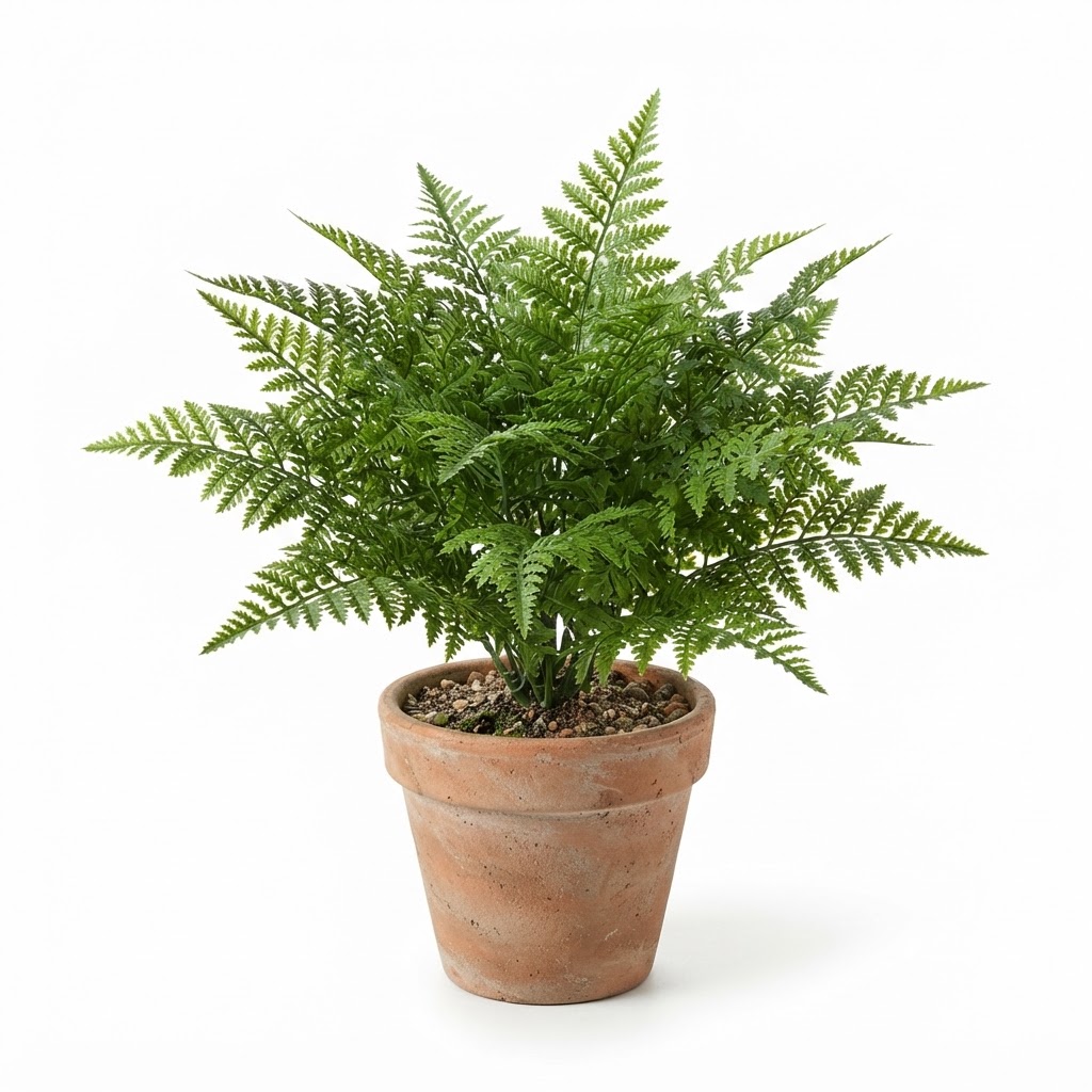 Potted Faux Fern Greenery