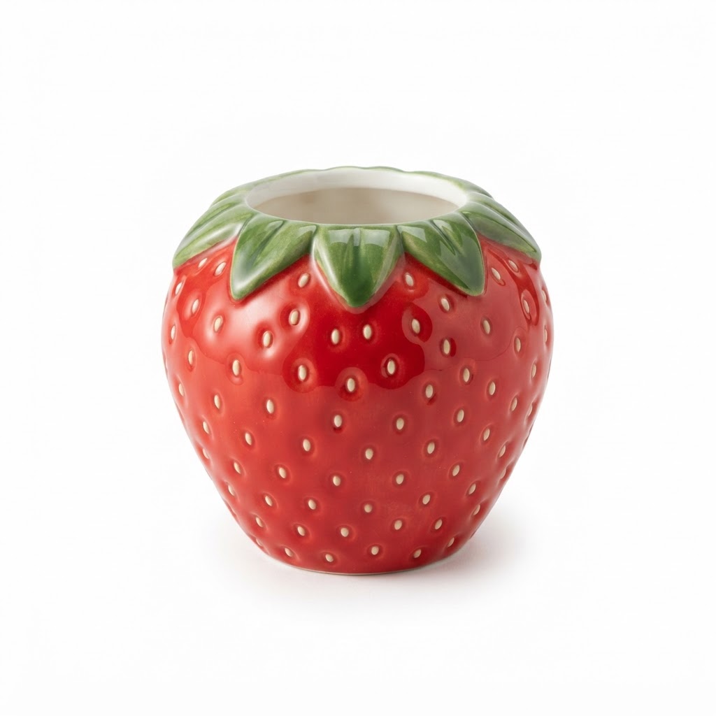core Ceramic Strawberry Shape Pen Holder