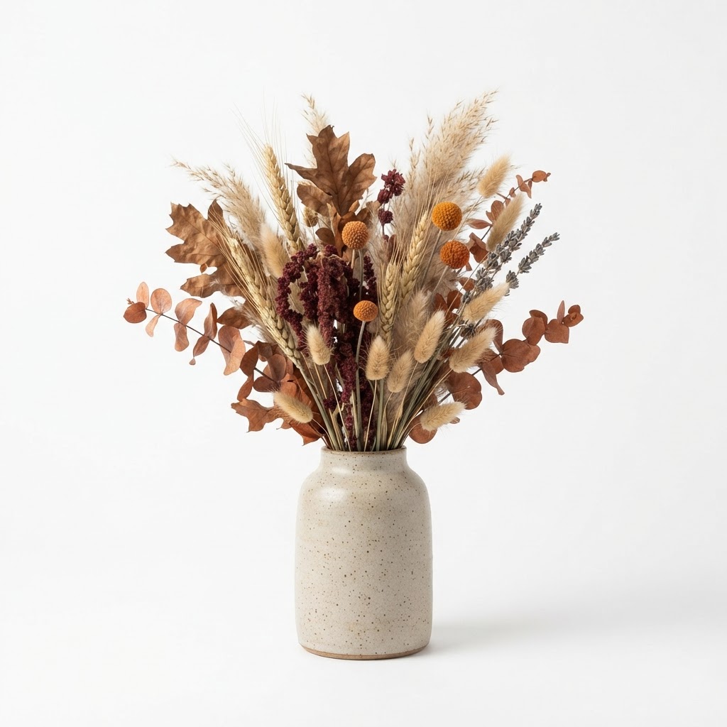 Dried Fall Floral Arrangement