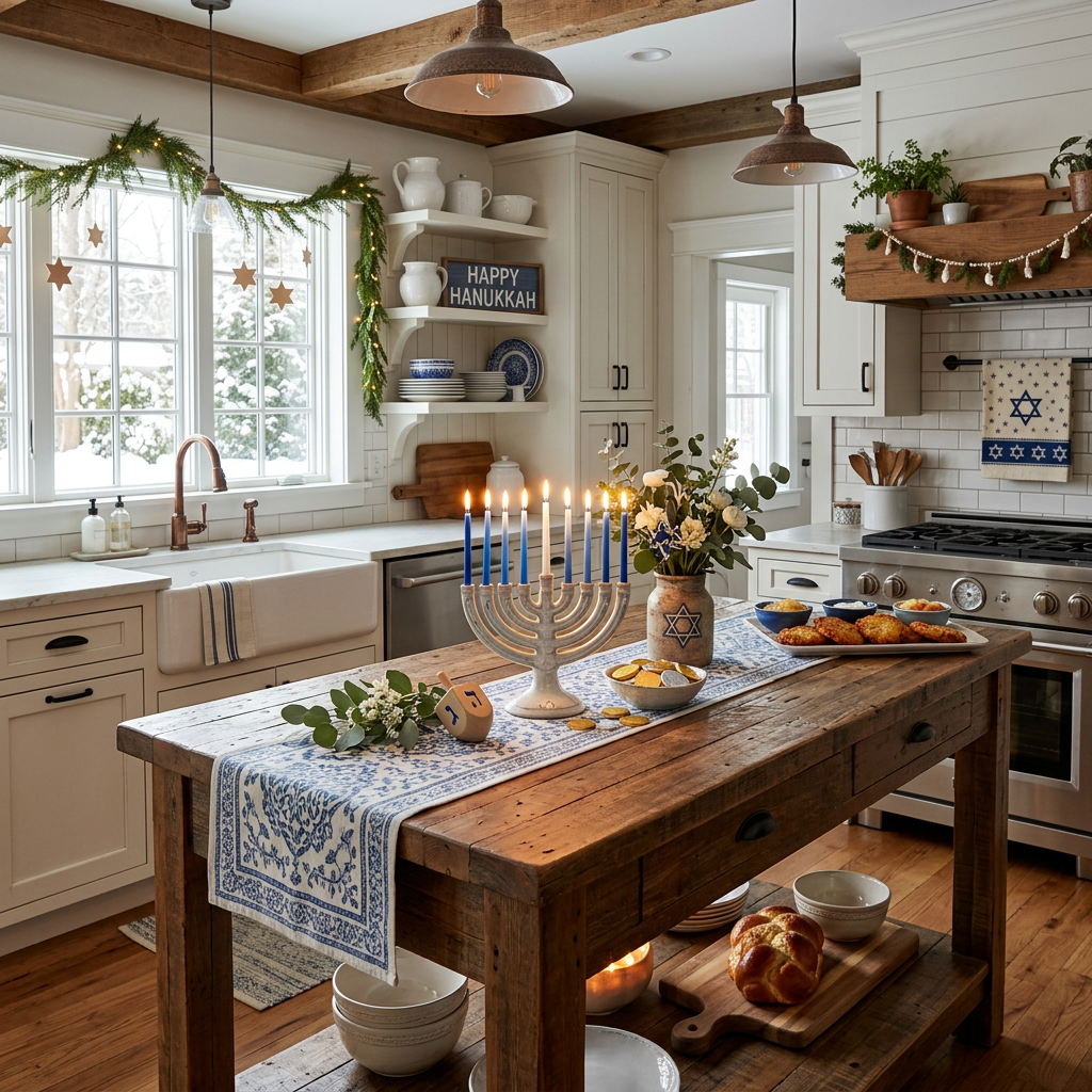 Farmhouse Hanukkah Kitchen