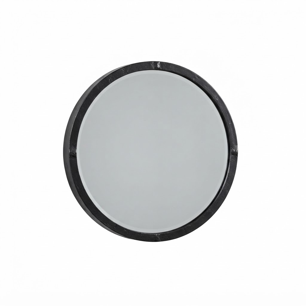 Round Framed Wall Mirror