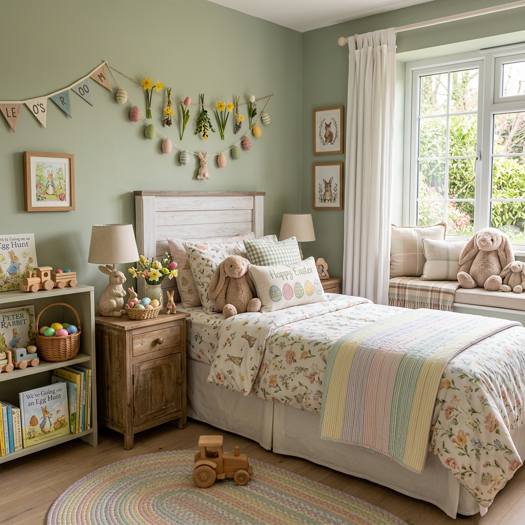 Cottagecore Easter Child Bedroom (Boy)