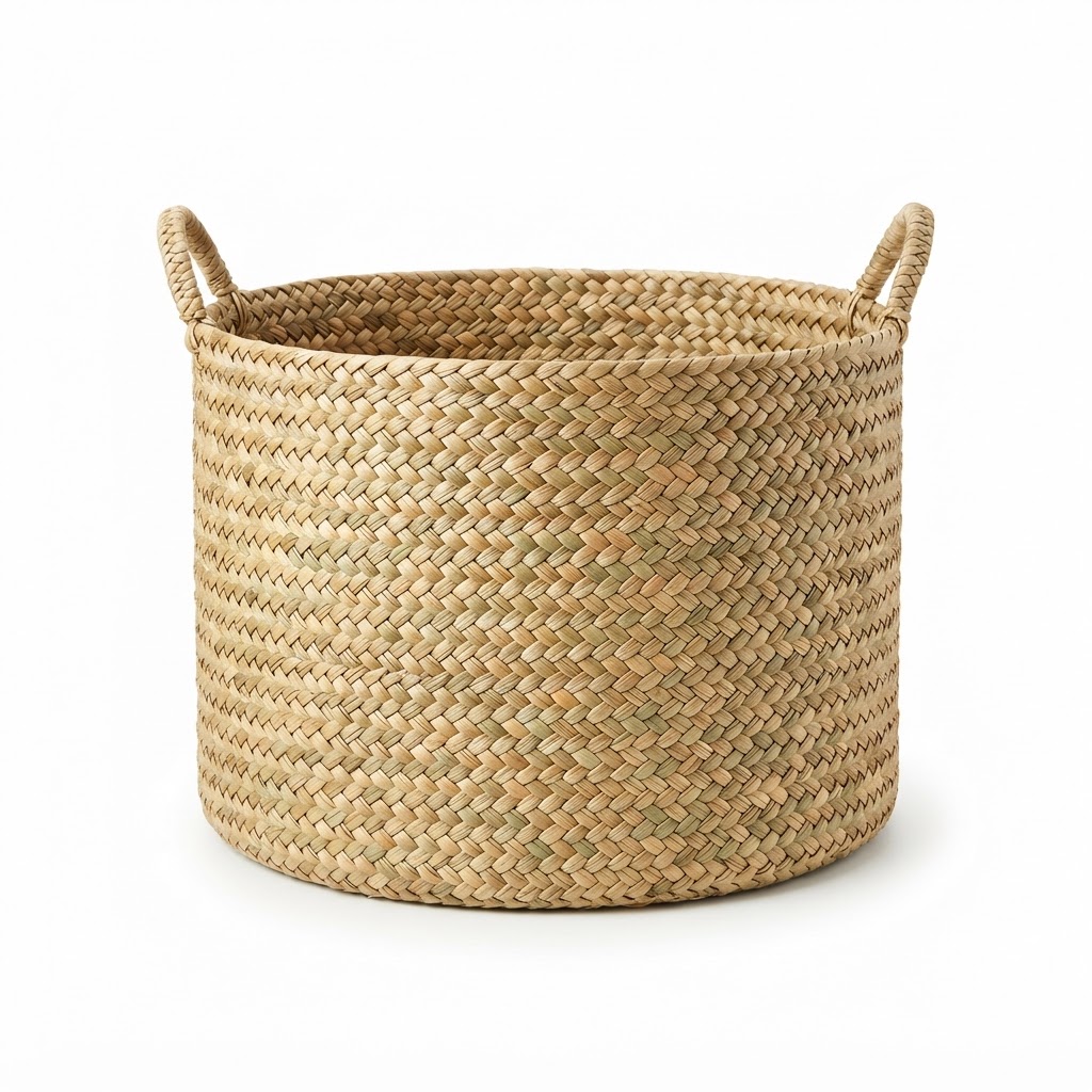 Handwoven Seagrass Storage Basket