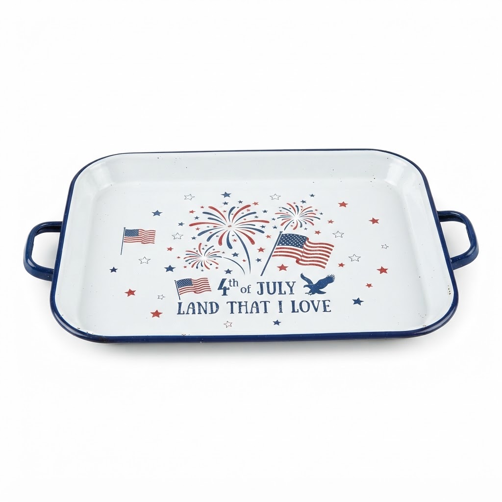 Enamelware Serving Tray