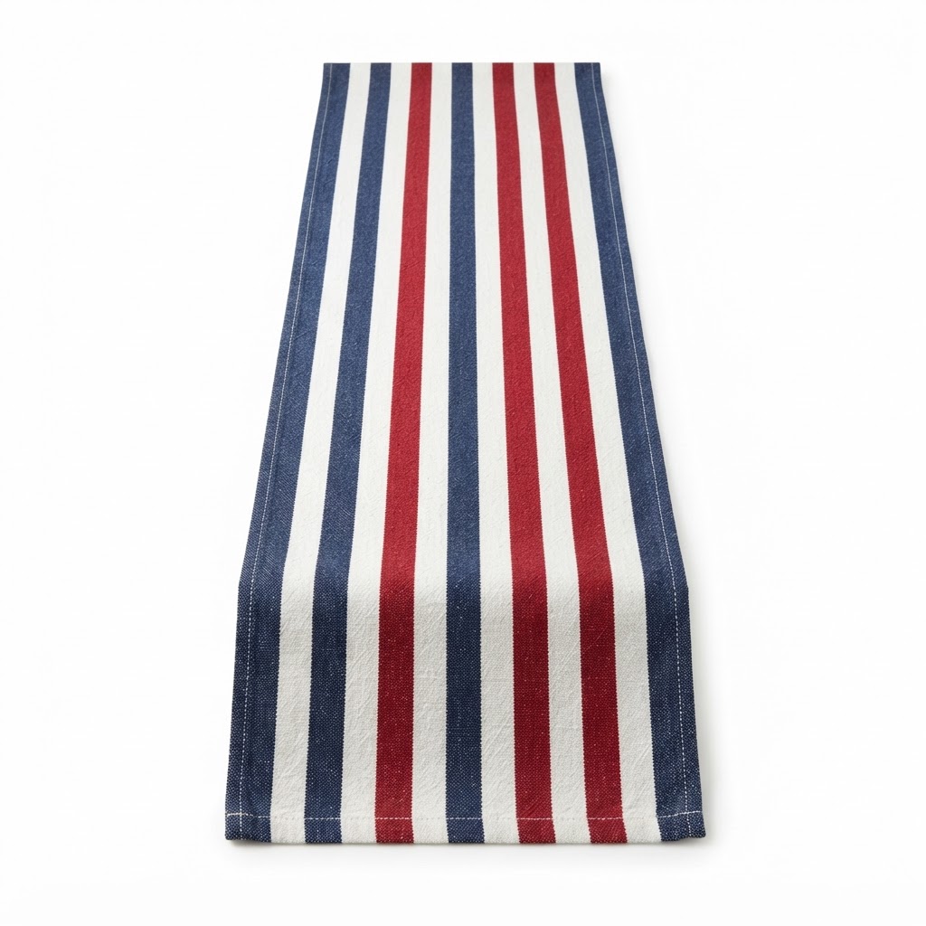 Striped Patriotic Table Runner