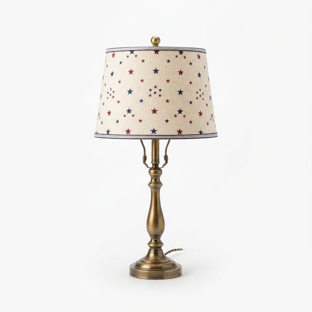 Brass Americana Table Lamp