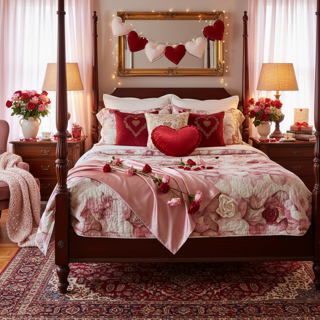 Traditional Valentine's Day Master Bedroom