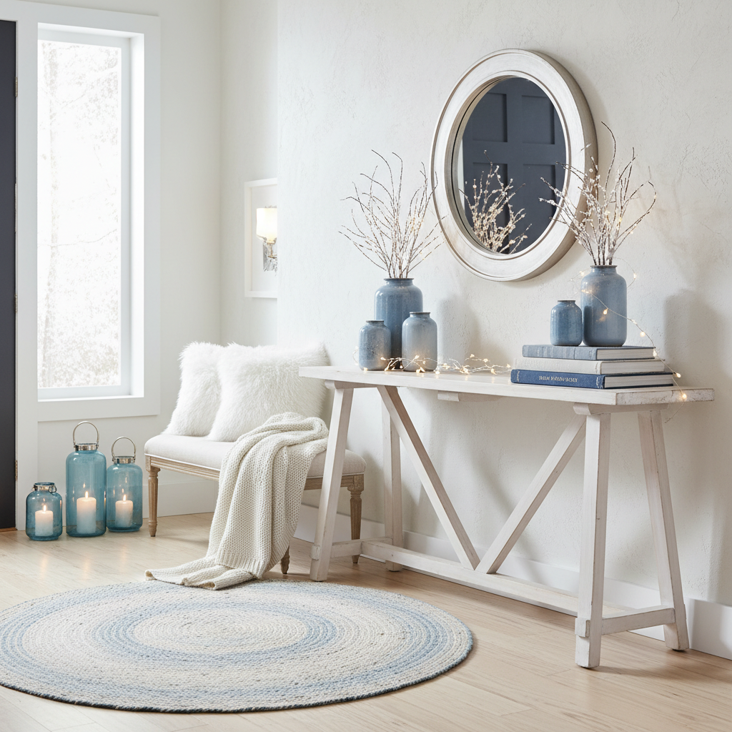 Minimalist Winter Entryway