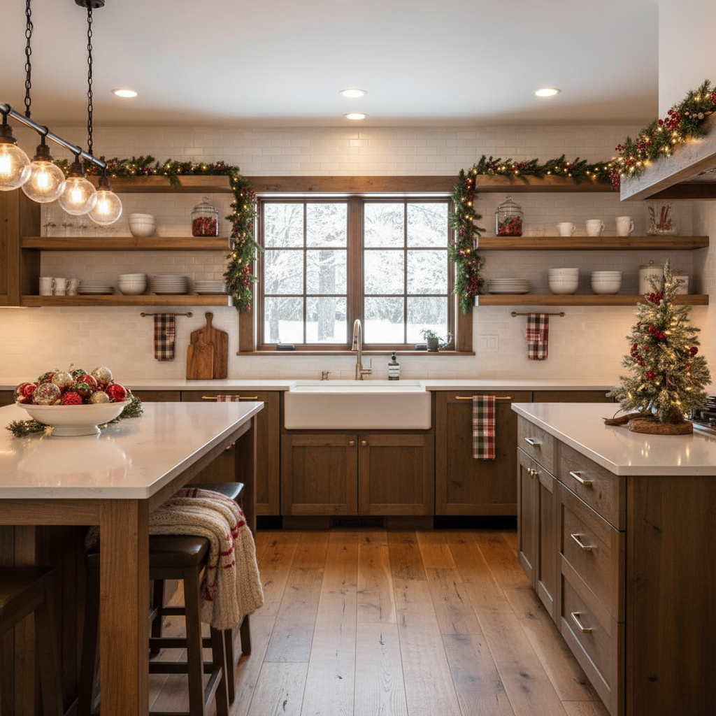 Modern Farmhouse Christmas Kitchen