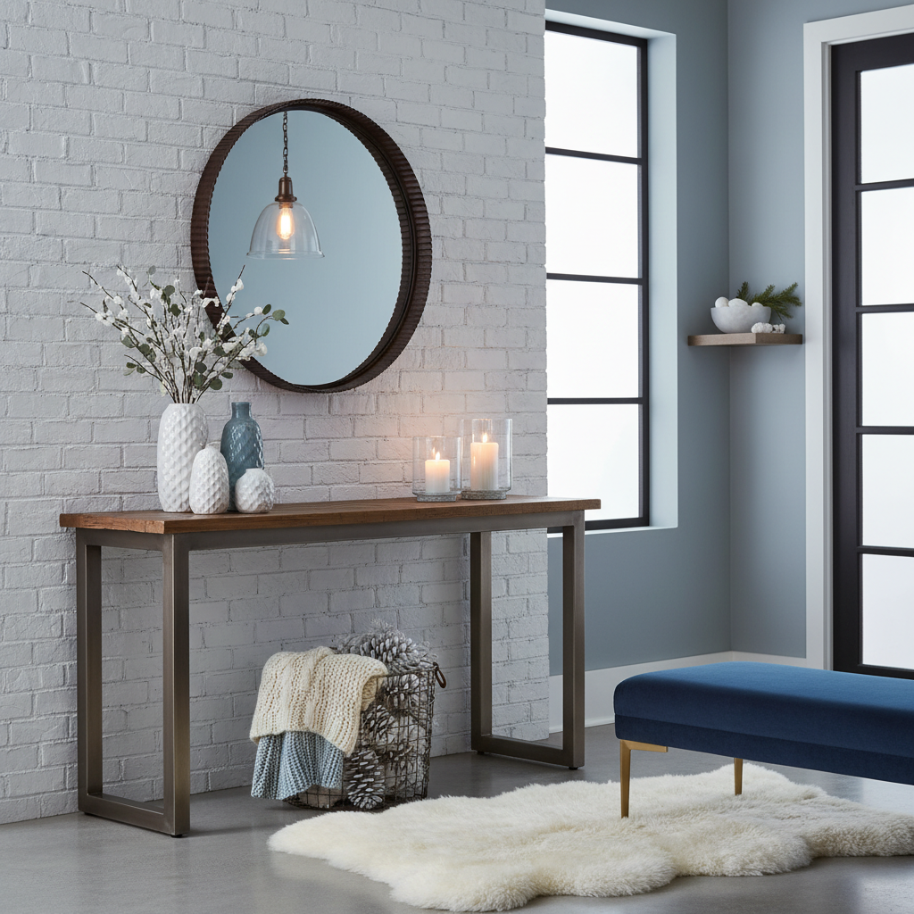 Industrial Winter Entryway