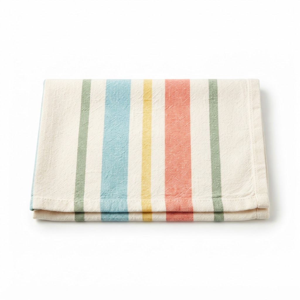 Spring Striped Kitchen Towels