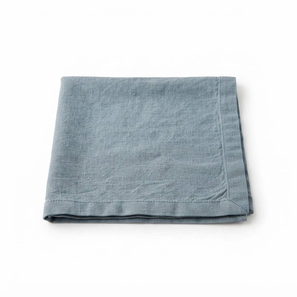 Dusty Blue Linen Napkins