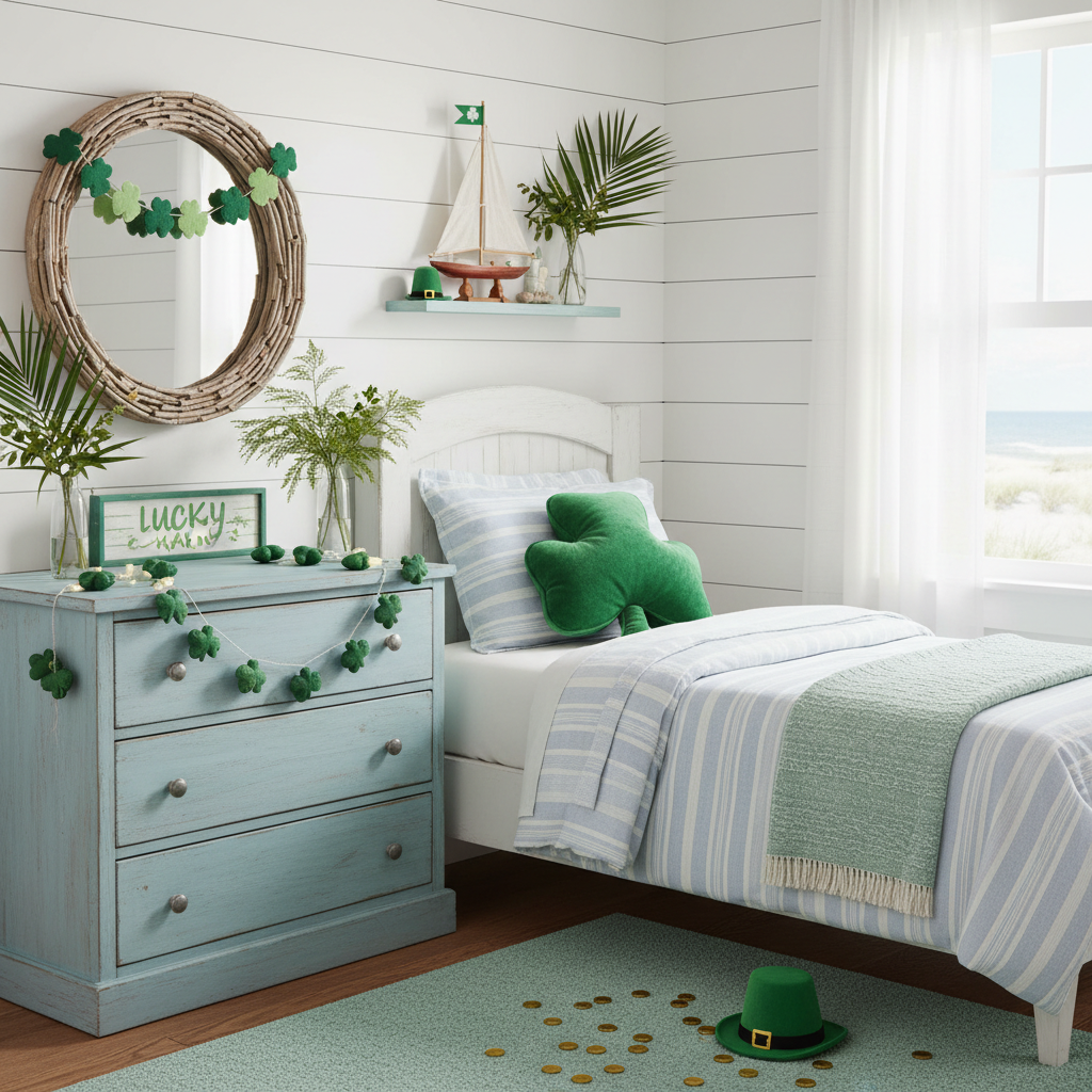 Coastal St. Patrick's Day Child Bedroom (Boy)