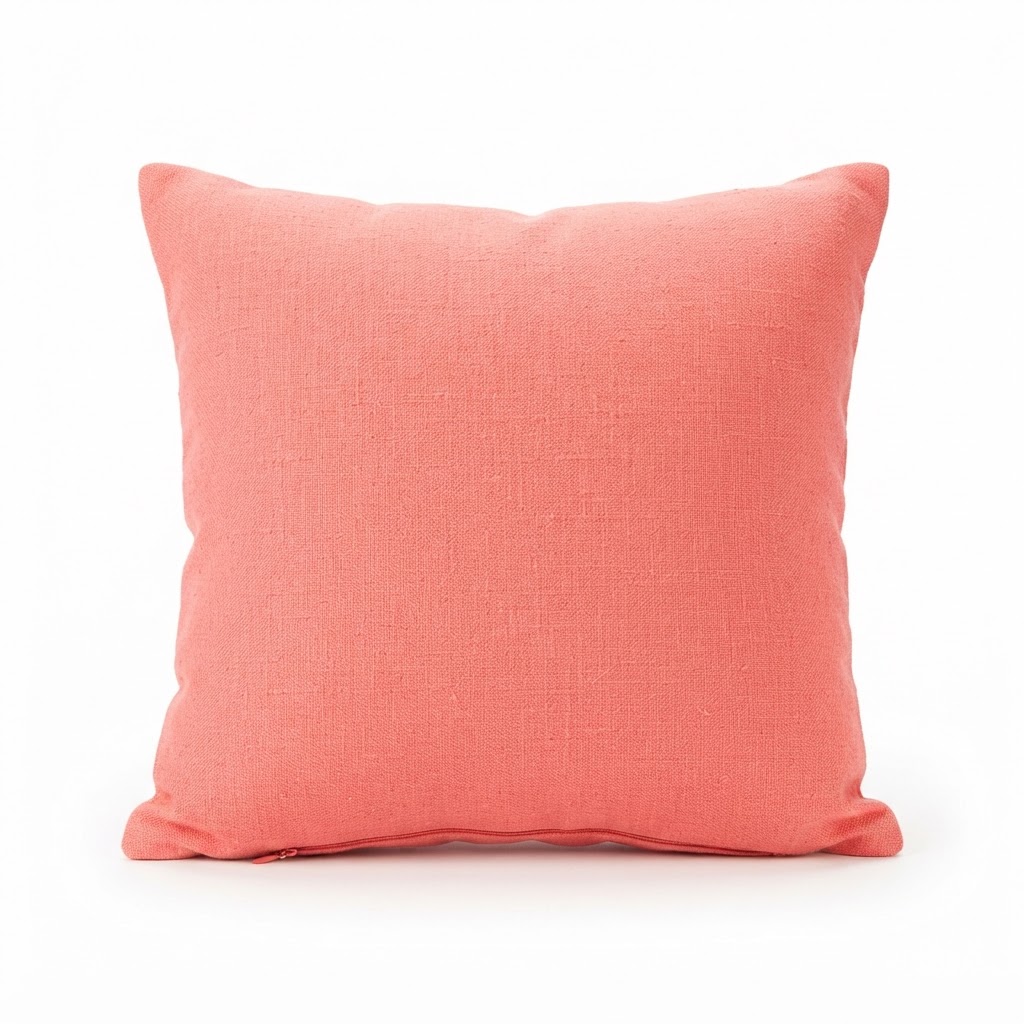 Soft Coral Decorative Pillow