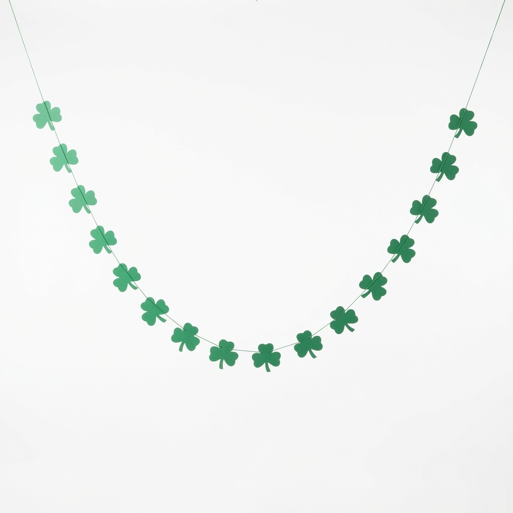 Paper Shamrock Garland