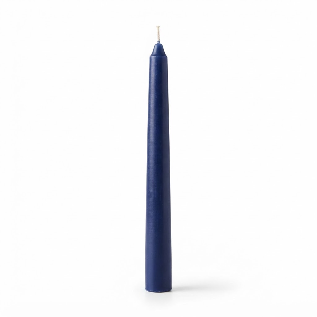Premium Indigo Hanukkah Taper Candles